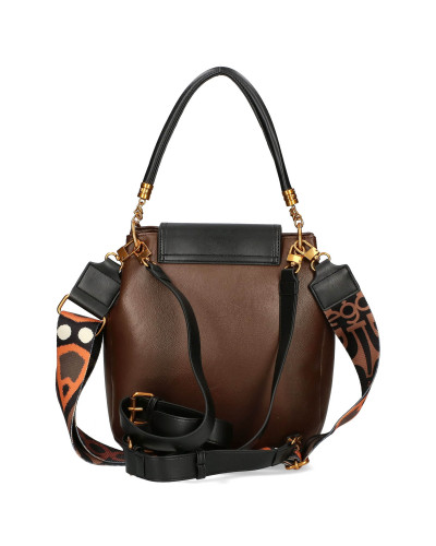 Bag-backpack with pockets on the front