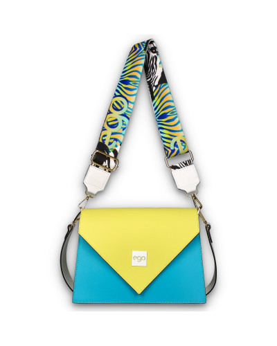 Geometric flap bag