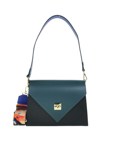 Geometric flap bag