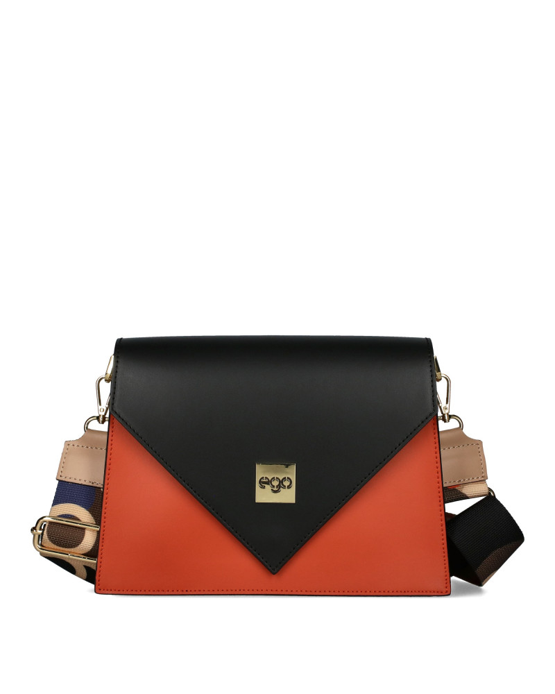 Geometric flap bag