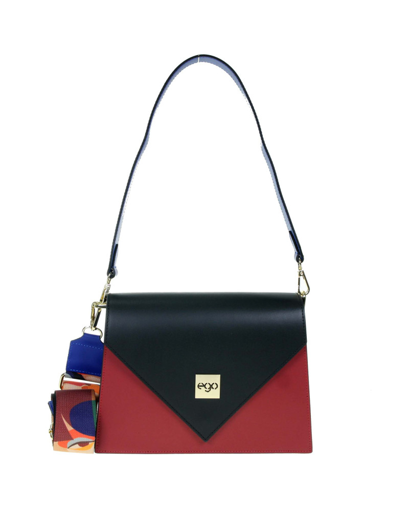 Geometric flap bag