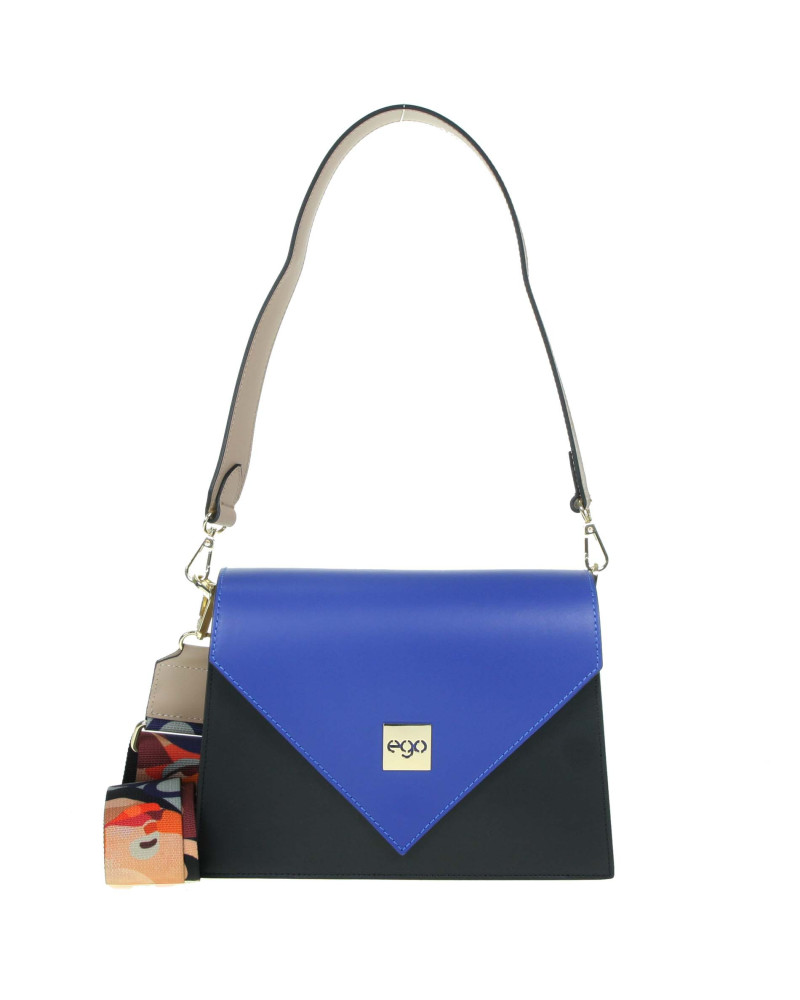 Geometric flap bag
