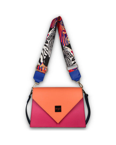 Geometric flap bag