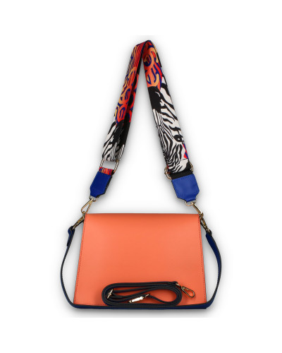 Geometryczna torebka z klapką