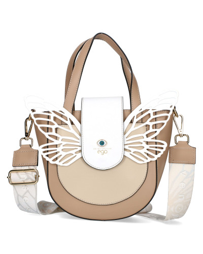 BOSCA Leather bag with detachable wings in the box