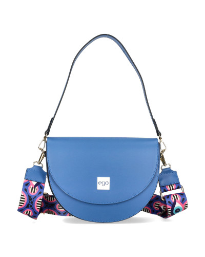 Torebka półksiężyc z trzema paskami