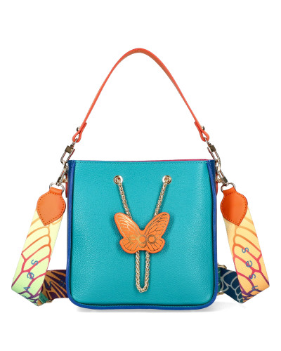 Torebka średniej wielkości z motylkiem