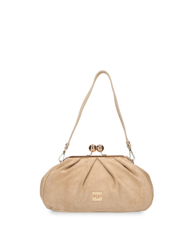 Suede bag with hook