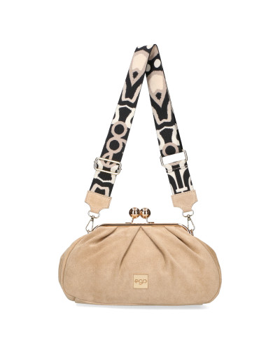 Suede bag with hook
