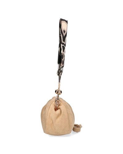 Suede bag with hook