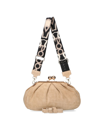 Suede bag with hook