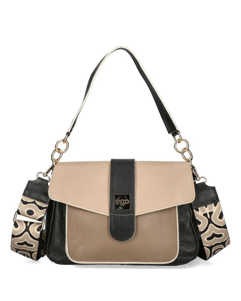Messenger bag with a tongue on the flap