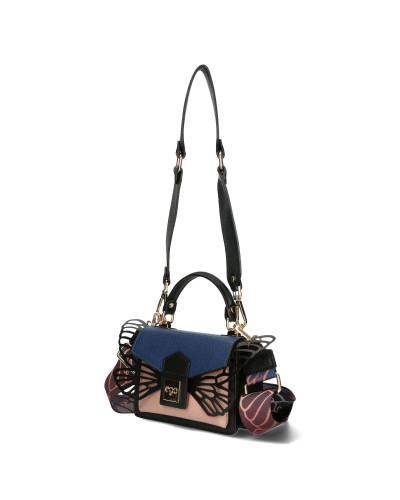 Small leather bag with detachable wings