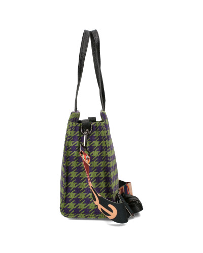 Torebka średniej wielkości w pepitę