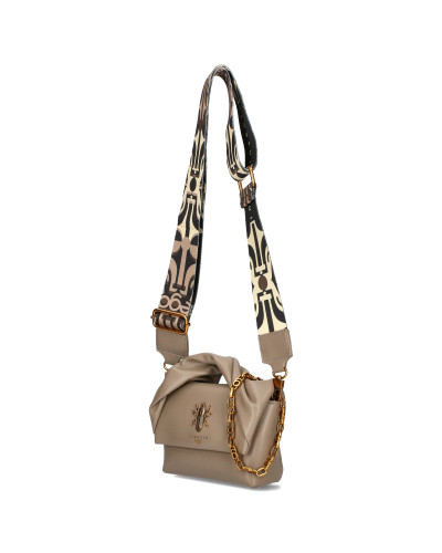 NIRA small bag with a rolled-up handle