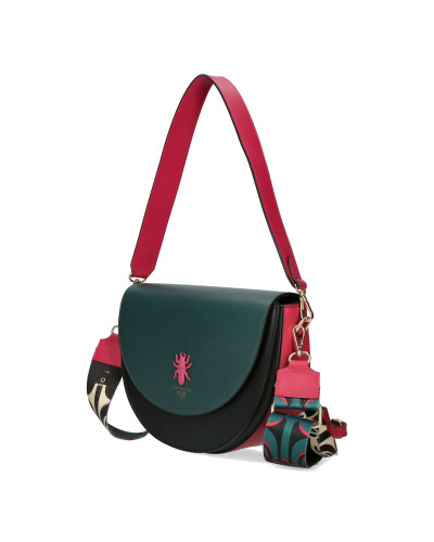 Tricolor crescent bag