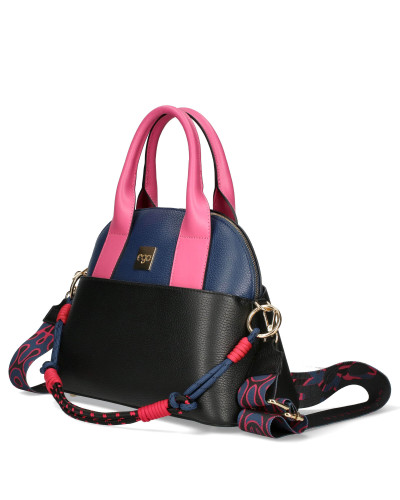 Torebka z trzema paskami