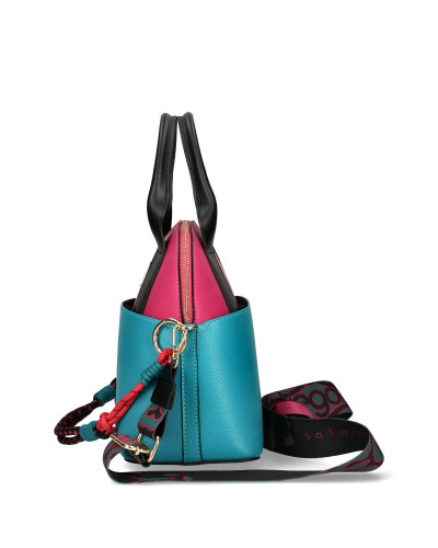 Torebka z trzema paskami