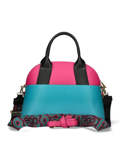 Torebka z trzema paskami