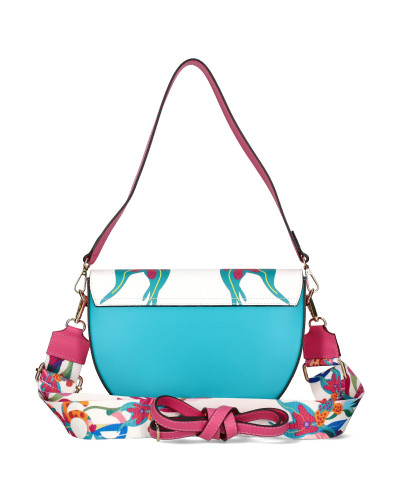 Paradise crescent moon in floral print