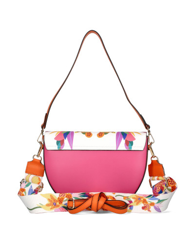 Paradise crescent moon in floral print