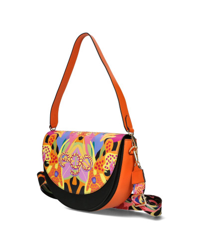 Rajski półksiężyc w kwiecisty print