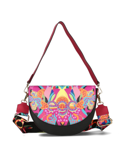 Paradise crescent moon in floral print