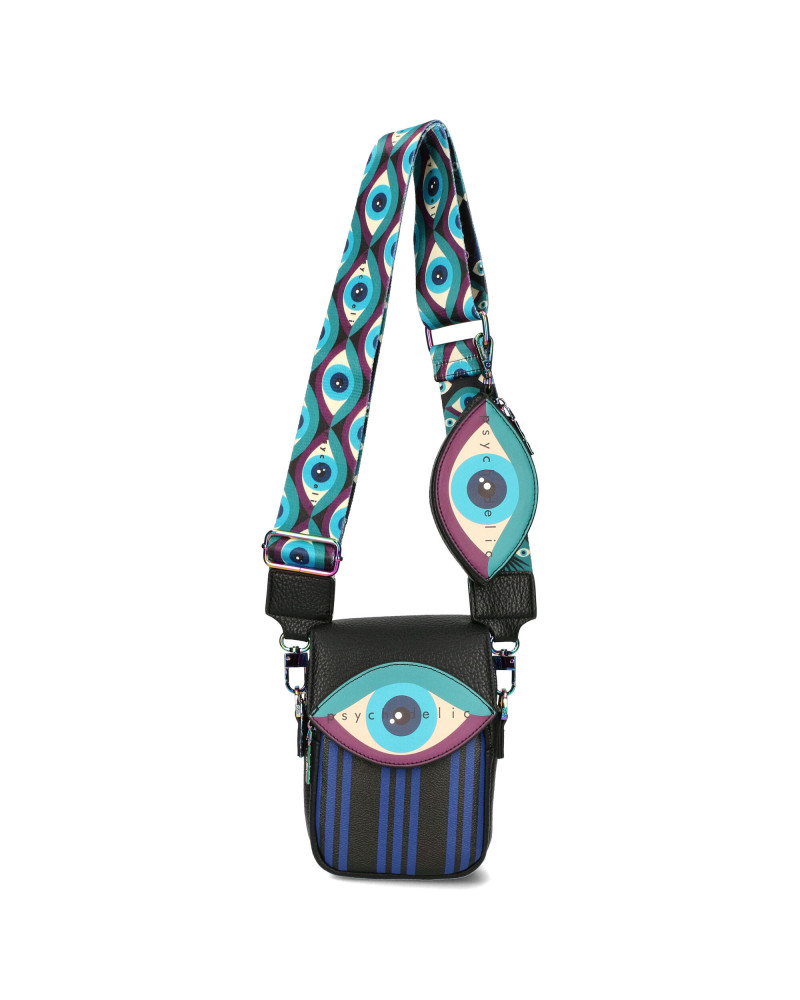 PSYCHE bag with a detachable flap and a wallet