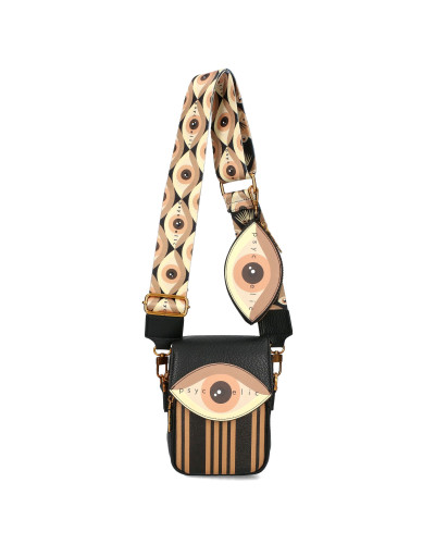 PSYCHE bag with a detachable flap and a wallet