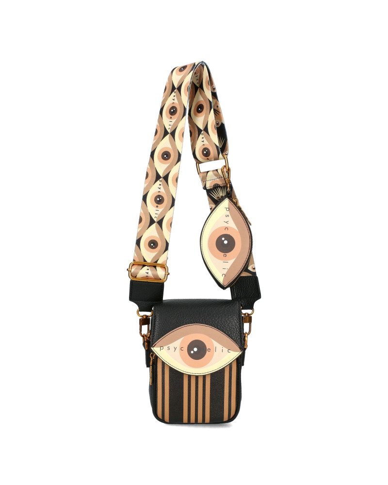 PSYCHE bag with a detachable flap and a wallet