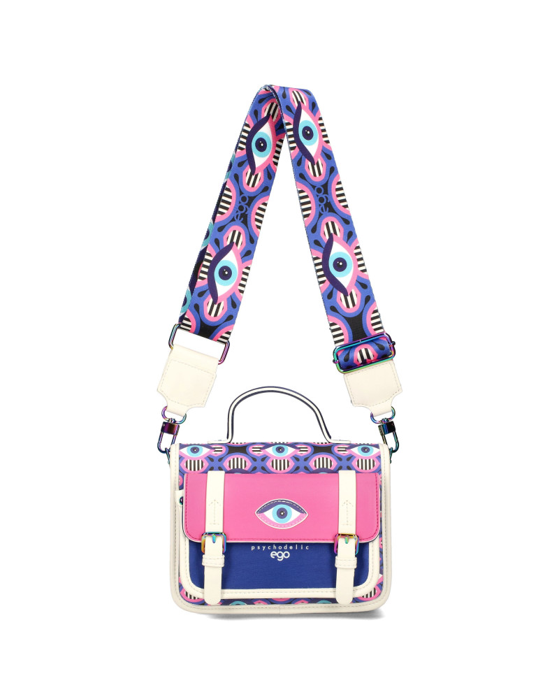 ILLUSIA colorful messenger bag with eyes