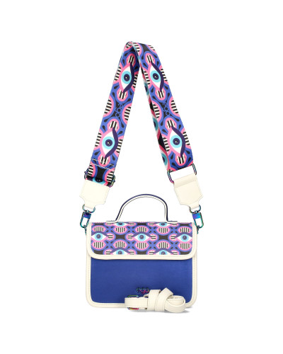 ILLUSIA colorful messenger bag with eyes
