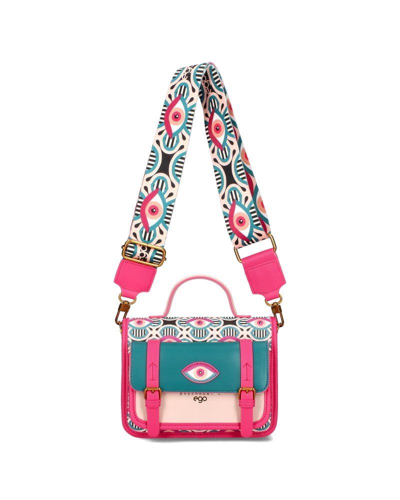 ILLUSIA colorful messenger bag with eyes