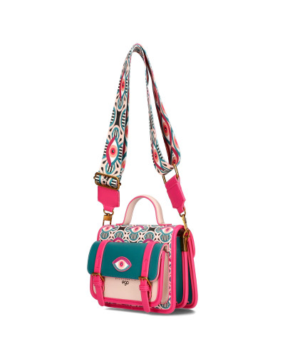 ILLUSIA colorful messenger bag with eyes