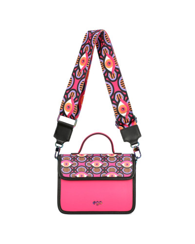 ILLUSIA colorful messenger bag with eyes