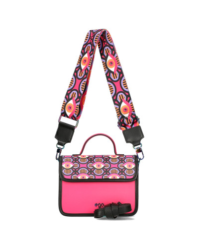 ILLUSIA colorful messenger bag with eyes