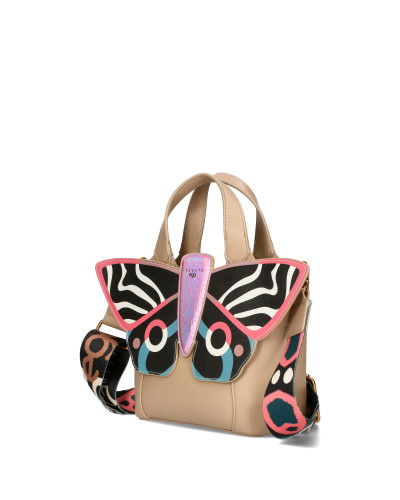 FUSHION a bag with a detachable butterfly that can be worn in three ways