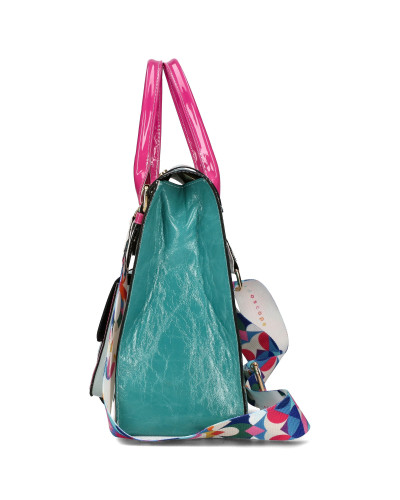 Bag with decorative clasps
