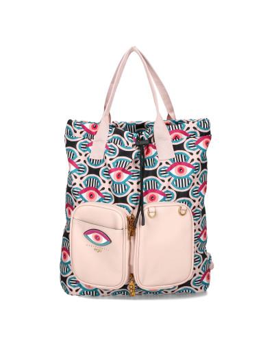 Plecak z oczami z listonoszką w zestawie