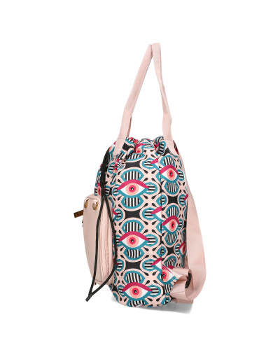 Plecak z oczami z listonoszką w zestawie