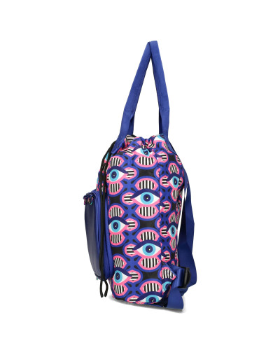 Plecak z oczami z listonoszką w zestawie