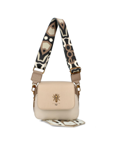 Bag with replaceable flap