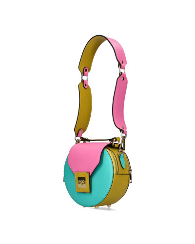 Round bag with detachable wings packed in a box