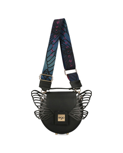 Round bag with detachable wings packed in a box