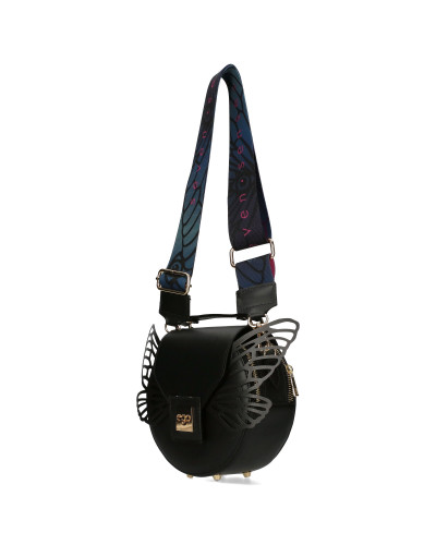 Round bag with detachable wings packed in a box