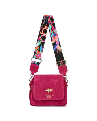 Torebka zamszowa z pszczółką