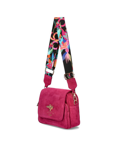 Torebka zamszowa z pszczółką