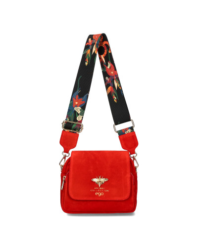 Torebka zamszowa z pszczółką