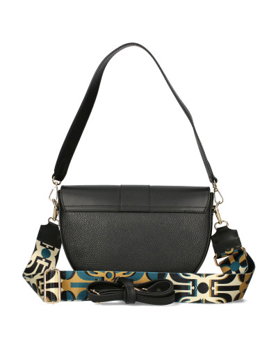 Half-moon leather bag