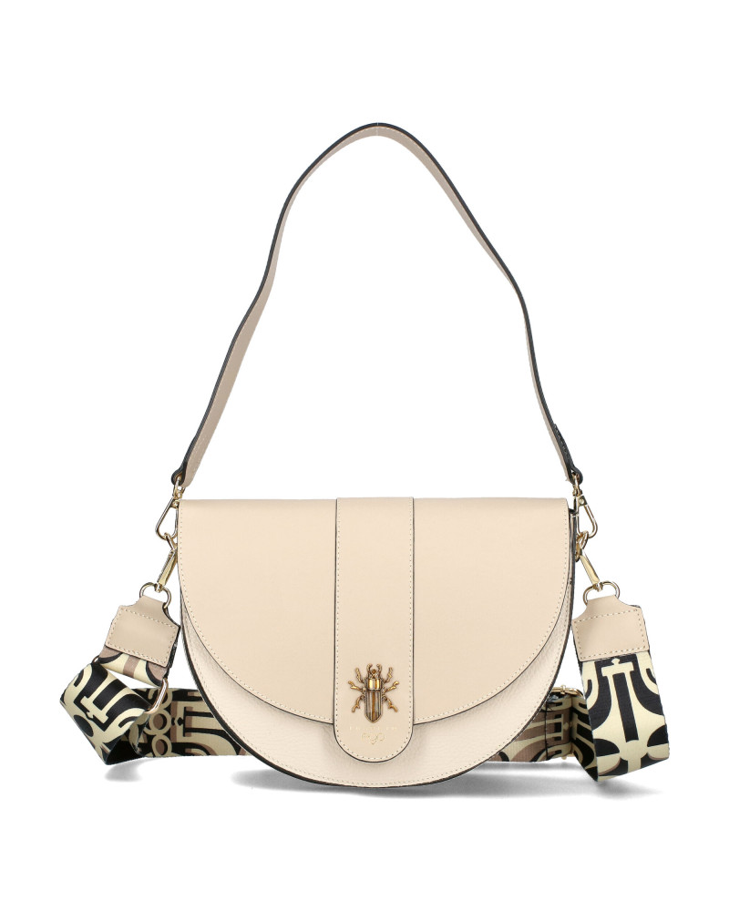 Half-moon leather bag